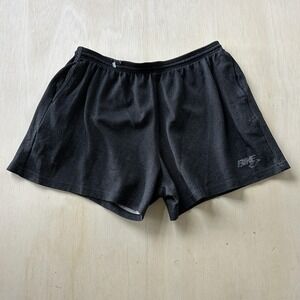 Vintage BIKE Shorts Mens XL Black Mesh Running Gym Training Lined Lightweight